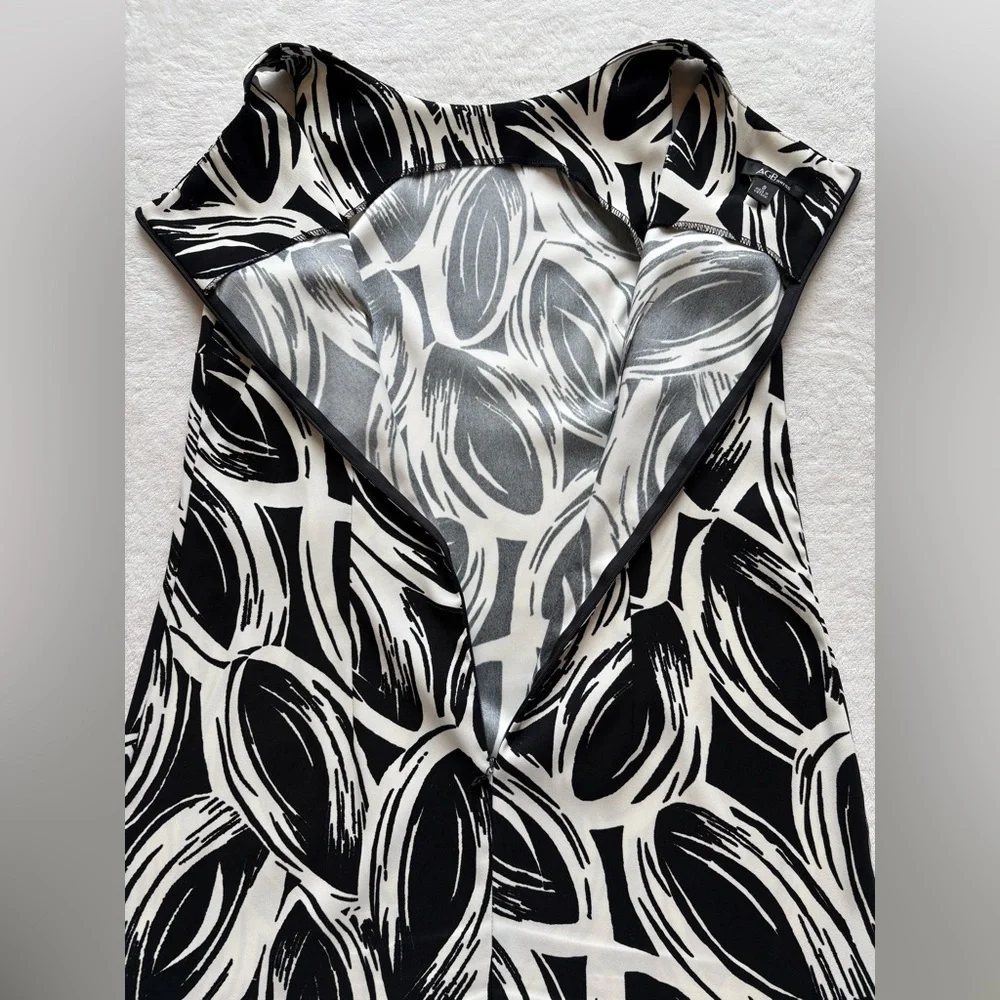 AGB - Black and White Patterned Dress - Size 8 - Picture 10 of 15